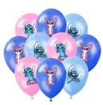 Lilo Stitch printed rubber balloons, (10 pcs.)
