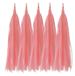 Tail for Balloons Pink Dark, Tassel (5pcs)