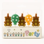 Birthday Candles "teddy bears with balloons" - Joy at Every Party!