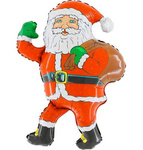 Foil Santa Balloon with Sack , Grabo