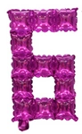 POP IT 6 Pink Foil Number (40cm) 