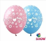Baby Shower printed rubber balloons (10 pcs.)