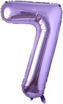 Foil Balloon Number "7" Purple (100cm.)