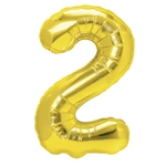 Foil Balloon Number "2" Gold ( 100cm.)