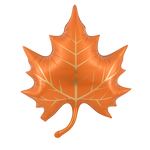Autumn foil balloon - maple leaf 58"71 cm