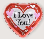 I Love You 18" (45cm) foil balloon.)