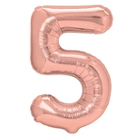 Foil Balloon Number "5" Pink Gold (100cm.)