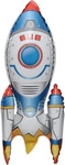 Rocket foil balloon - Colorful and Funny - 40x65 cm