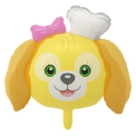 Foil balloon in the shape of a dog 50x65 cm.