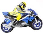 Foil Balloon "Blue Bike" (66cm*53cm)
