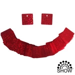 Holographic Sequins Red 100 pcs for Sequin Panels (30cm*30cm)