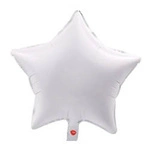 Foil Star White 18" (45cm.)
