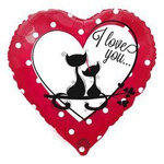 I Love You 18" Foil Balloon (45cm.)