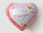 I Love You 18" (45cm) foil balloon.)