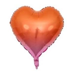 Rainbow Pink Foil Heart 18" (45cm).)