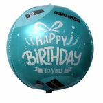 4D Happy Birthday foil balloon (45cm)