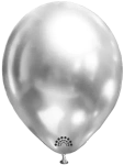 Balloons 12 inches, Brilliance, Silver 50 pcs