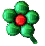 Mini Green Flower Foil Balloon