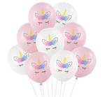 Unicorns printed rubber balloons (6 pcs.)