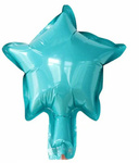 Turquoise Star Foil Balloon 12.5cm. (10 pcs.)