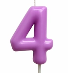 Candle-Figure "4" White