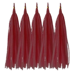 Tail for Balloons Maroon, Tassel (5pcs)
