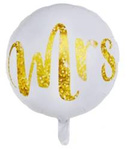 Mrs 18" (45cm) foil balloon.)