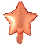 Orange foil star 25 cm.  (10 pcs.)