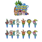 Birthday cake toppers - SpongeBob and Friends (12+1)
