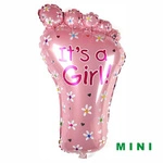 Mini Foot Foil Balloon, It's a Girl