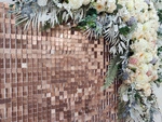 Pink Gold Matte Sequin Panels (30cm*30cm)