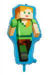 Foil balloon character from the game Pixels 43x74 cm.