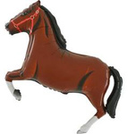 Brown Horse Foil Balloon, Grabo 24-32 inches