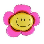 Smiling Flower Foil Balloon, Grabo
