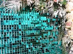 Sequin Panels Turquoise £M (30cm*30cm)