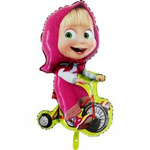 Foil Balloon Masha on a Bike , Grabo