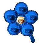 Mini Blue Flower Foil Balloon