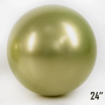 Giant 24" CHROME Balloon, Gold Olive (1 pc.)