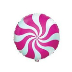 Raspberry Lollipop Foil Balloon 18" (45cm), FLEXMETAL™