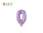 Number balloon on a stick "0" 