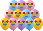 POP IT printed rubber balloons (10 pcs.)