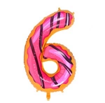 Foil Balloon Number "6" Cake (100cm.)