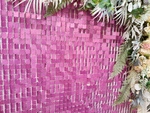 Bright Raspberry Matte Sequin Panels (30cm*30cm)
