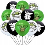 Star Wars Yoda printed rubber balloons (9 pcs.)