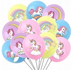 Rubber Balloons Unicorn Printed (12 pcs.)