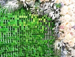Sequin Panels Holographic Green £M (30cm*30cm)