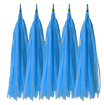 Tail for Balloons Blue, Tassel (5pcs)