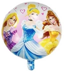 Princesses 18" (45cm) foil balloon.)
