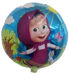 Masha 18" (45cm) foil balloon.)