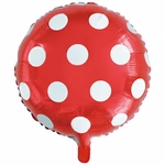 Red Dots Foil Balloon 18" (45cm.)